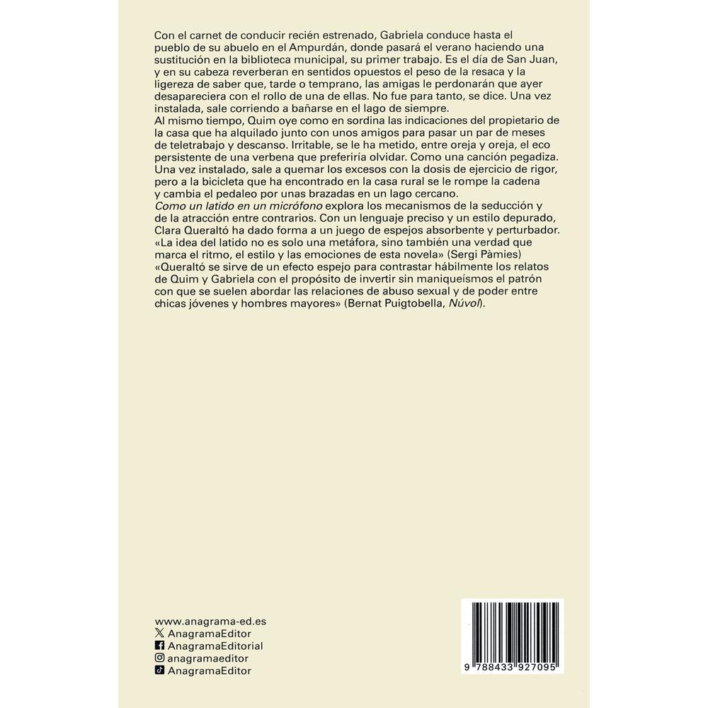 Foto 3 pulgar | Libro Como un Latido en un Micrófono
