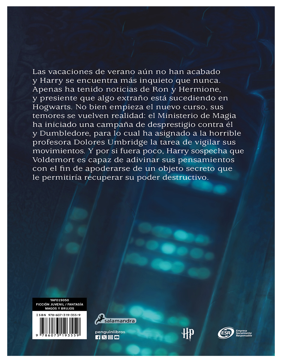 Foto 2 | Libro Harry Potter Y La Orden Del Fénix (harry Potter 5) Editorial Salamandra Editorial  J.k. Rowling
