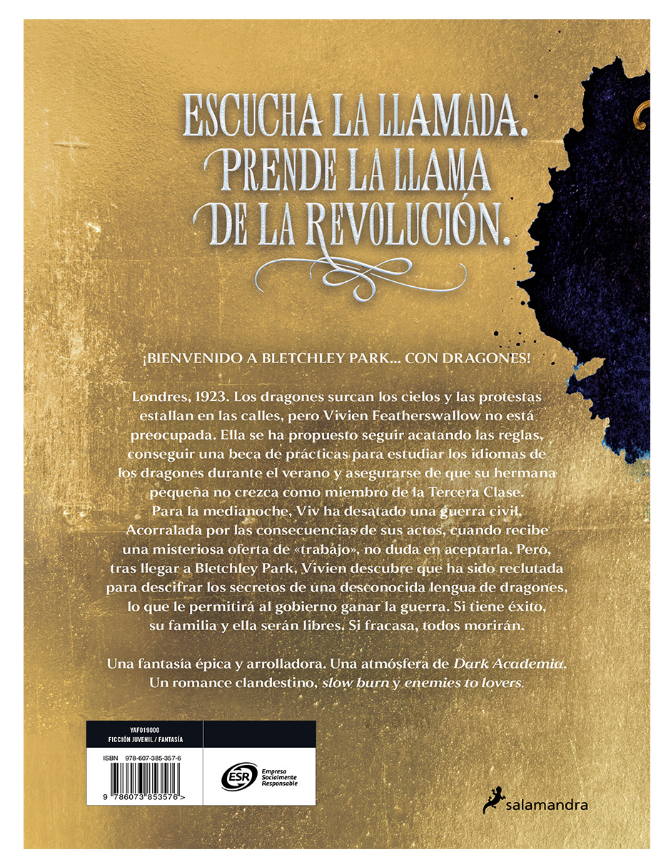 Foto 2 | Libro Lengua De Dragones Todo Fuego Comienza Con Una Única Chispa Editorial Salamandra Autor  S.f. Williamson