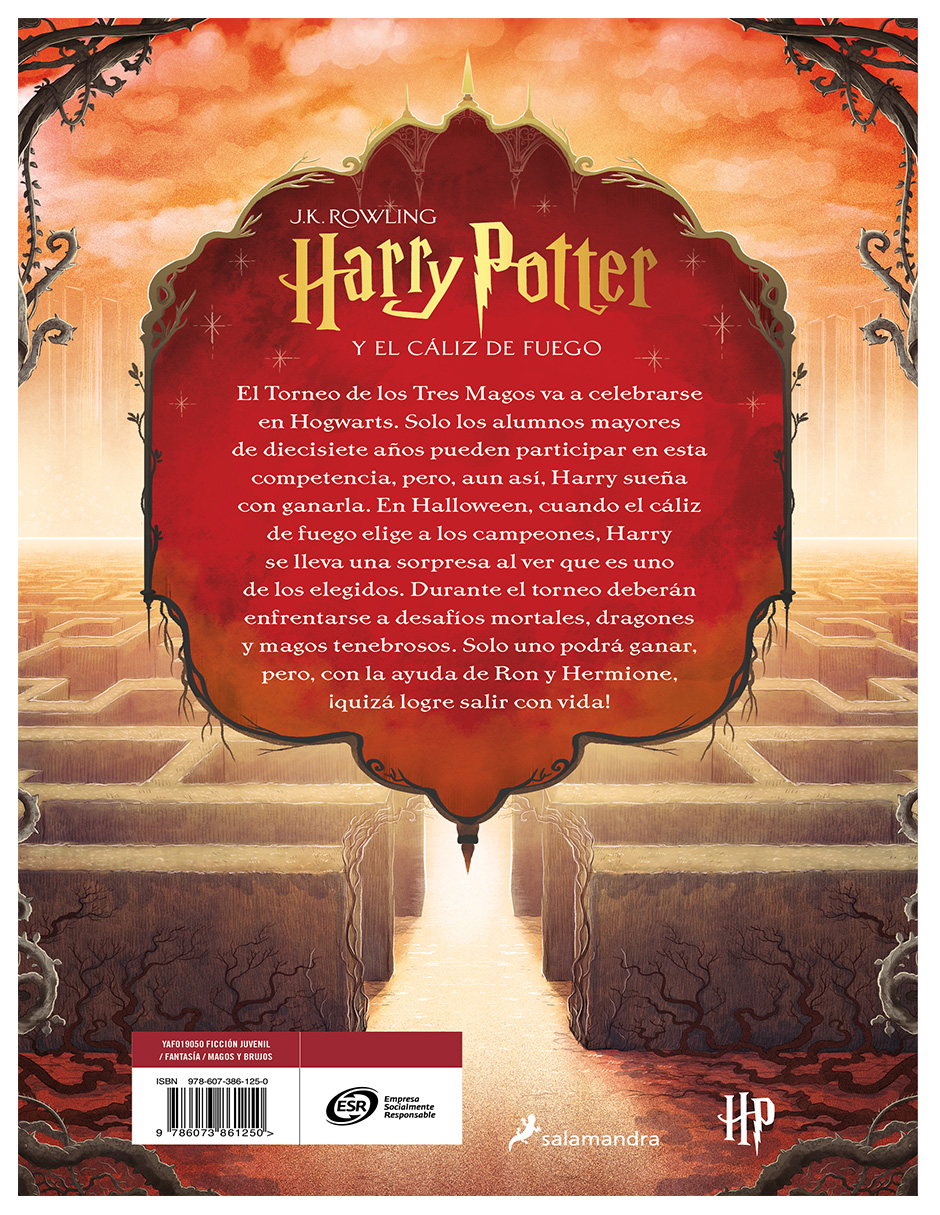 Foto 3 pulgar | Libro Harry Potter Y El Cáliz De Fuego – Edición Ilustrada Por Xavier Bonet (libro 4 De La Saga Mágica De J.k. Rowli