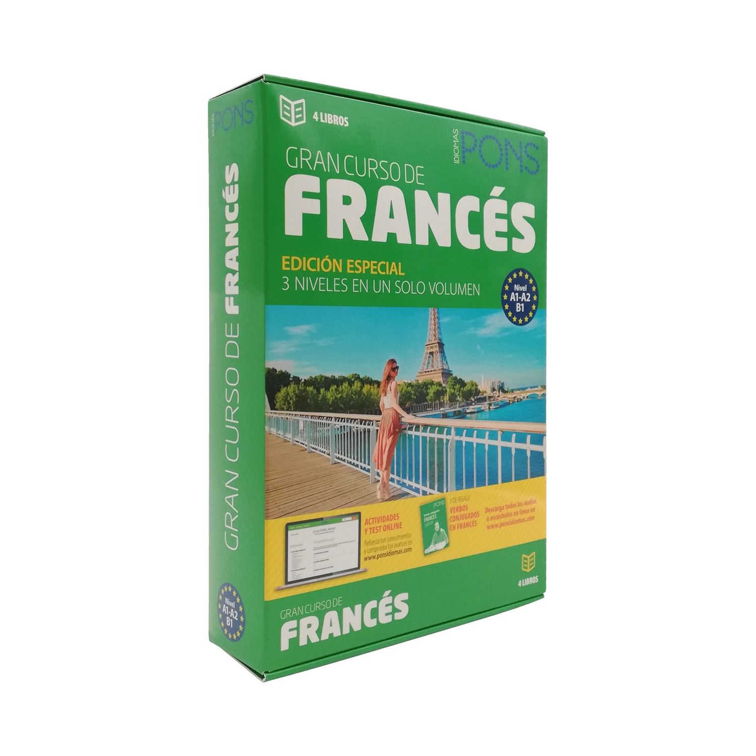 Gran Curso de Francés Edición Especial Pons Rústica color Verde $1,138