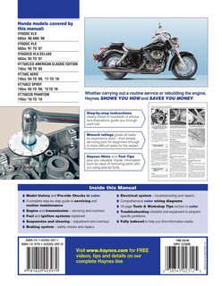 Foto 3 | Manual De Reparación Haynes Honda Shadow Vt600 Y 750 (88 - 19) - Venta Internacional.