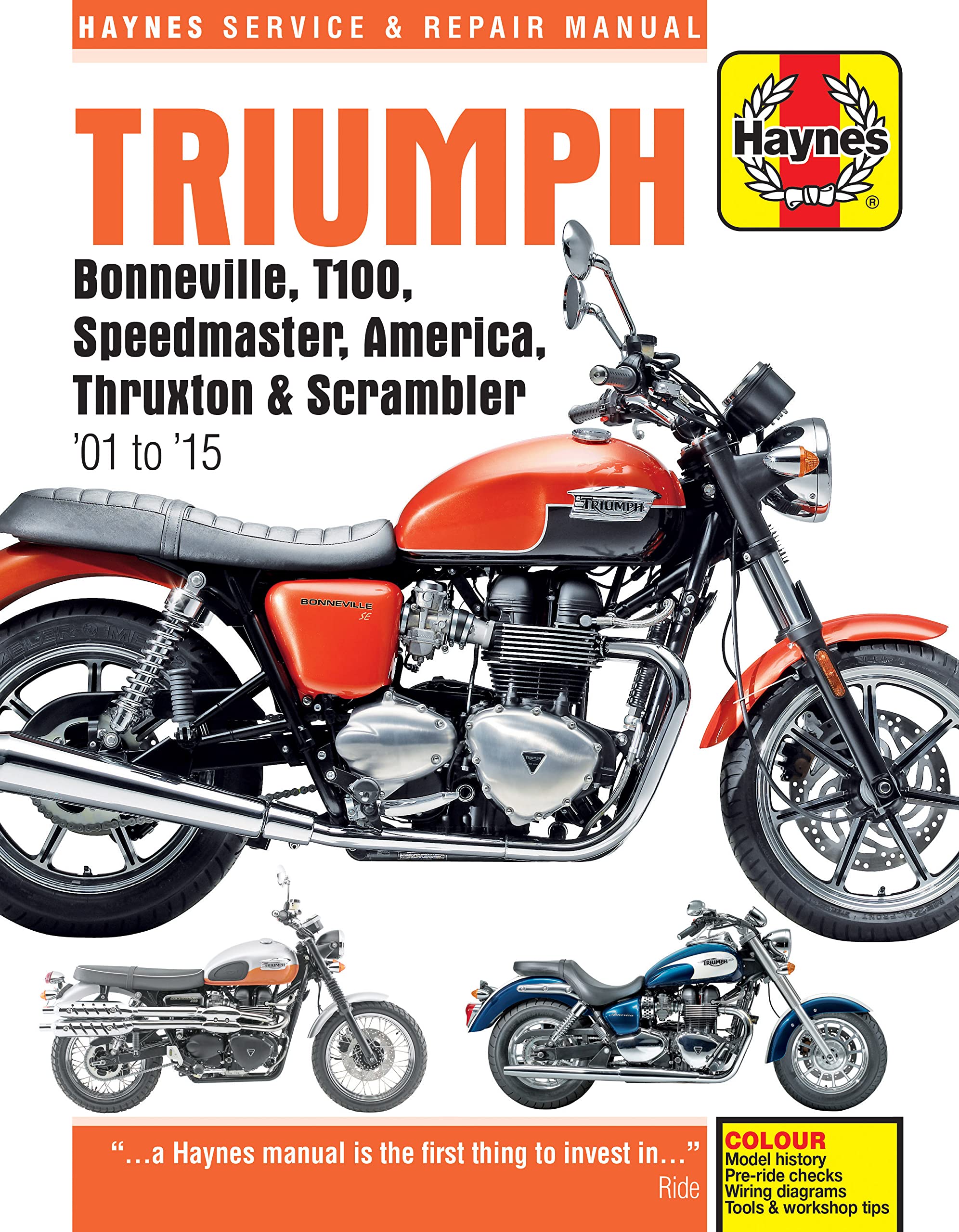 Foto 3 pulgar | Manual De Reparación Haynes Para Triumph Bonneville (2001-2015) - Venta Internacional.