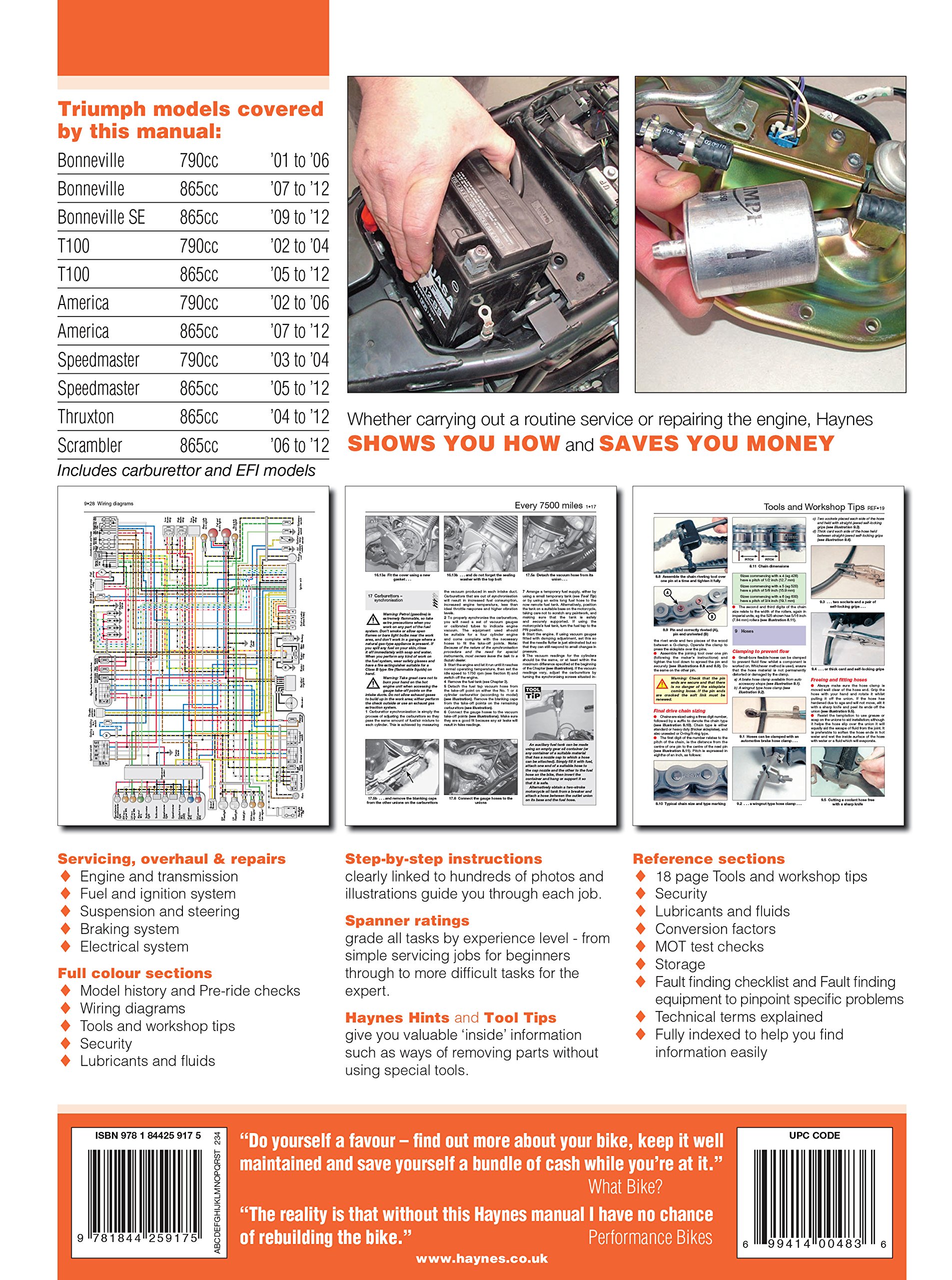 Foto 4 pulgar | Manual De Reparación Haynes Para Triumph Bonneville (2001-2015) - Venta Internacional.