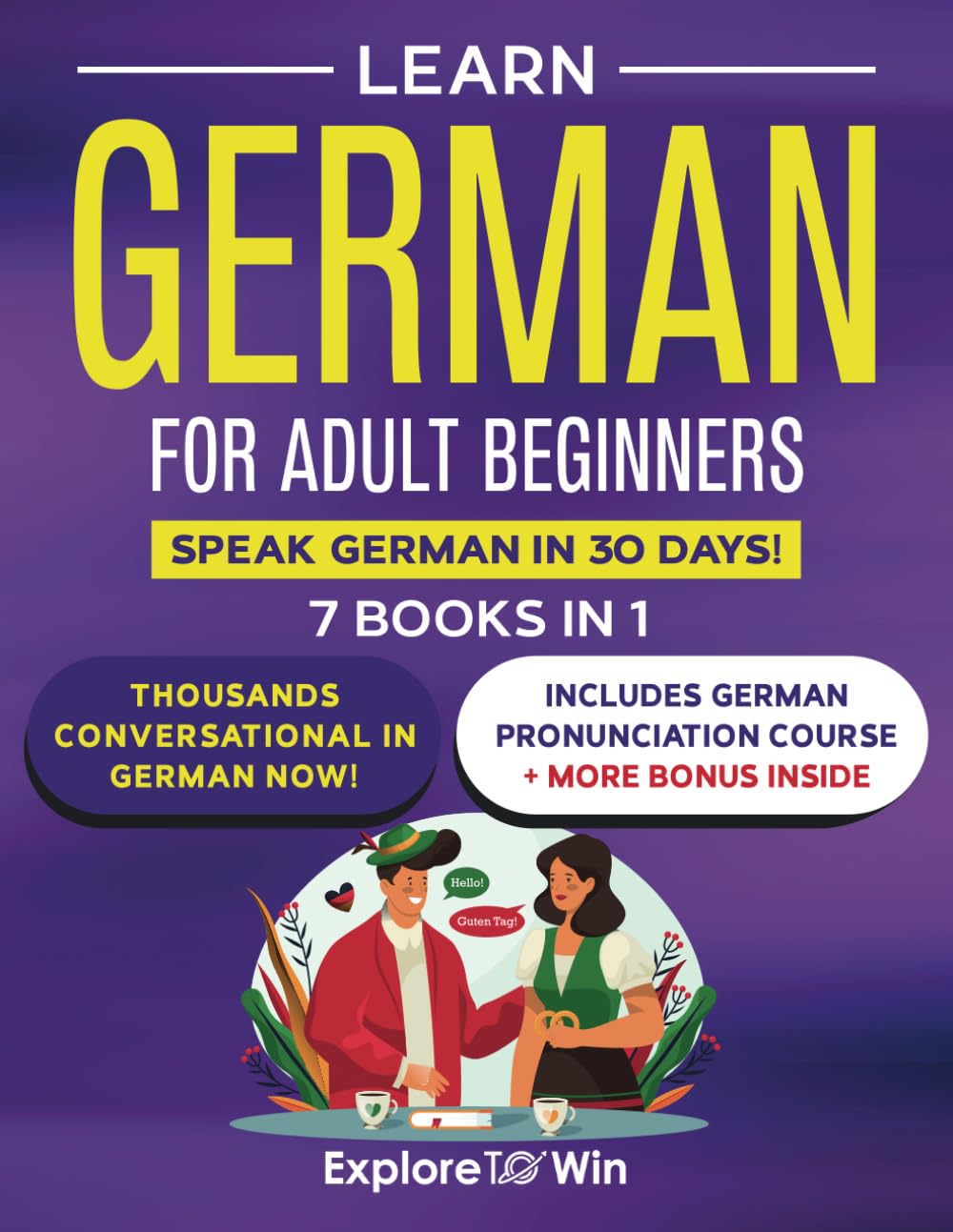 Foto 2 pulgar | Learn German For Adult Beginners: 7 Books In 1: Speak German In 30 Days! - Venta Internacional.