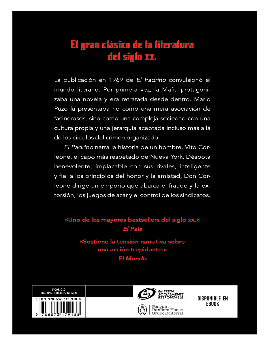 Foto 2 | Libro El Padrino 1 - Debolsillo - Mario Puzo