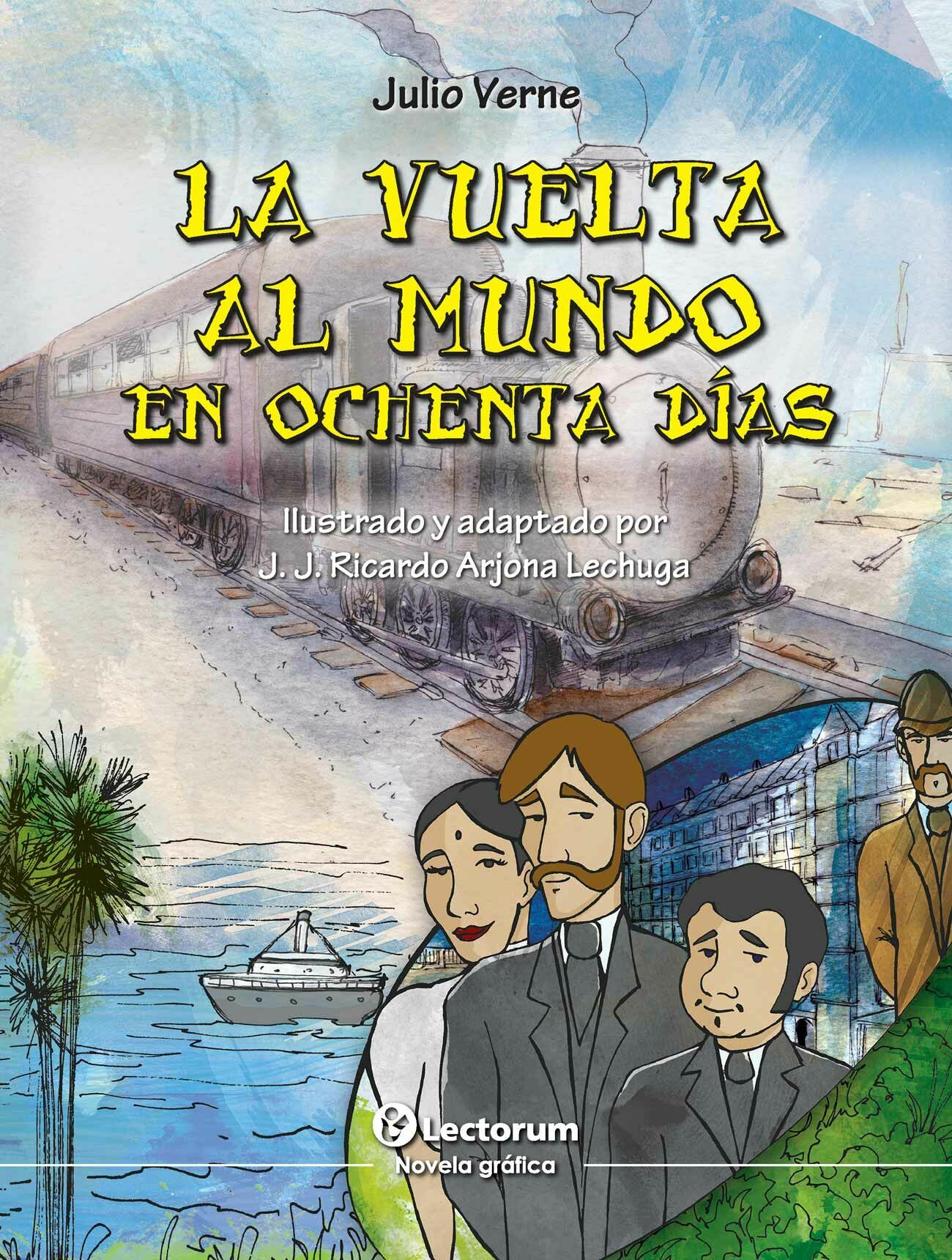 Foto 2 pulgar | Libro La Vuelta al Mundo en Ochenta Días Novela Gráfica