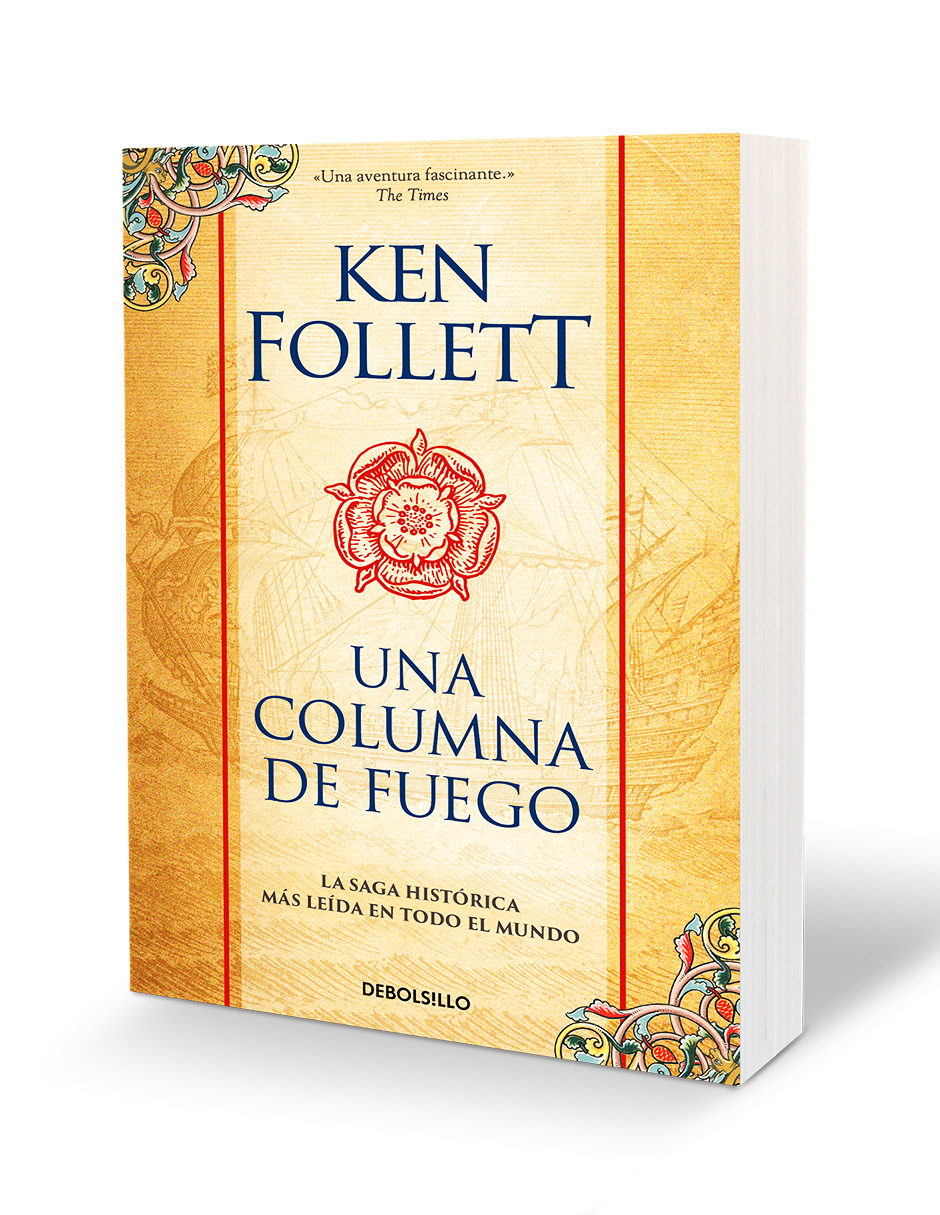 Foto 4 pulgar | Libro Una Columna De Fuego (saga Los Pilares De La Tierra 3) Editorial Debolsillo Autor  Ken Follett