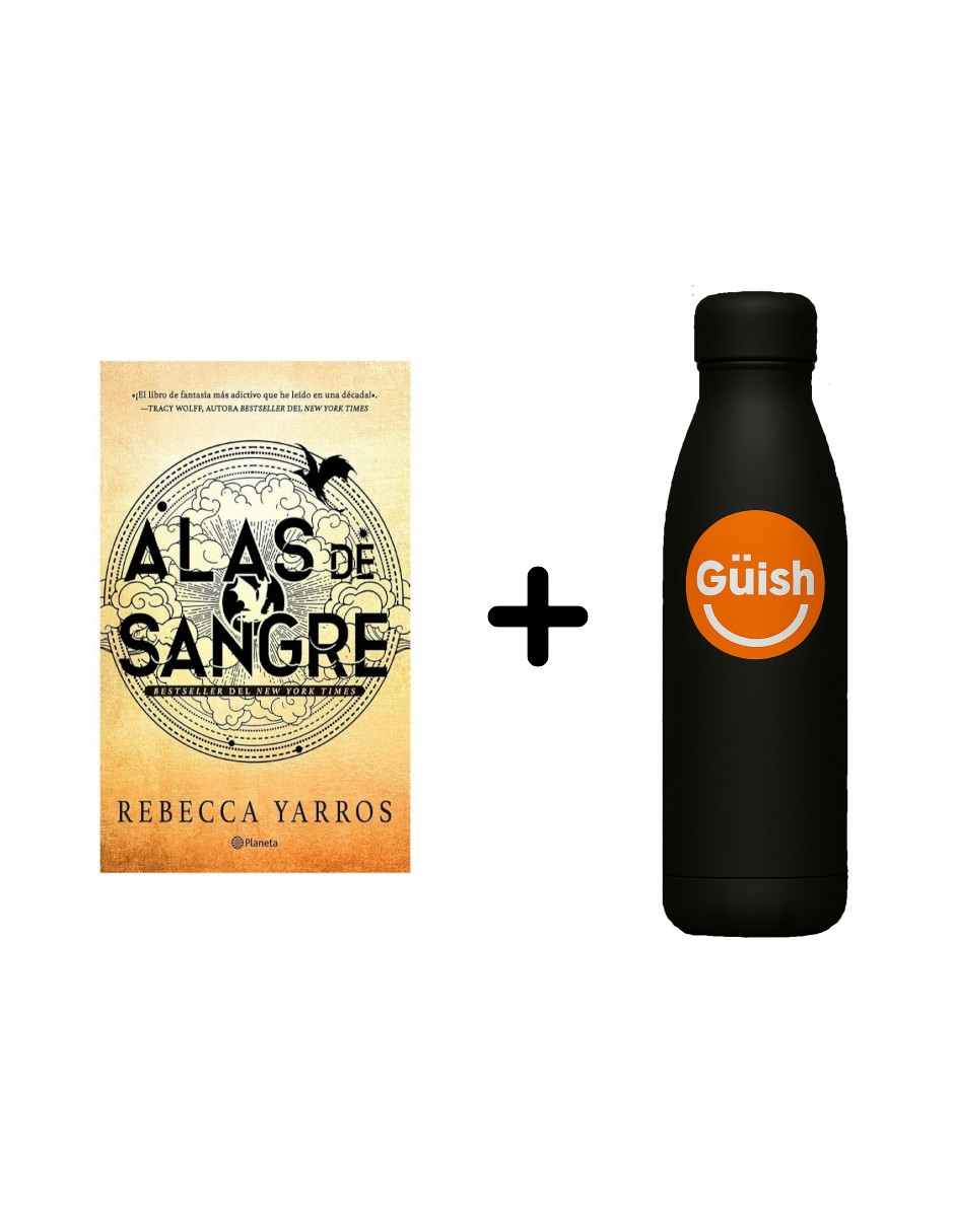 Dragones 1: Alas De Sangre, De Rebecca Yarros. Serie Dragones+termo De Regalos De Agua Güish