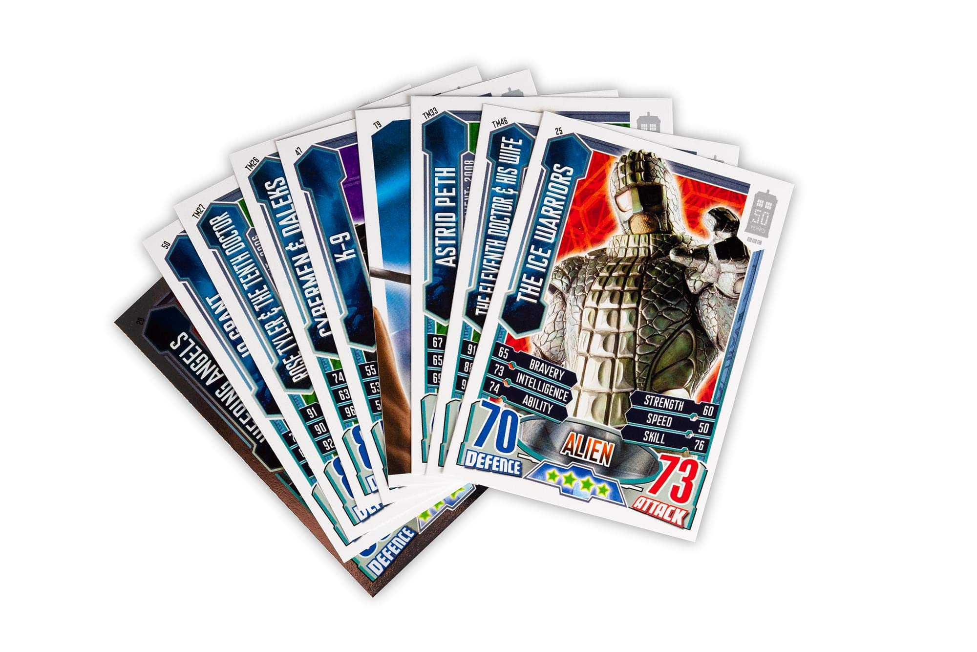 Cartas Coleccionables Del 50 Aniversario De Doctor Who Alien Attax - Venta Internacional.
