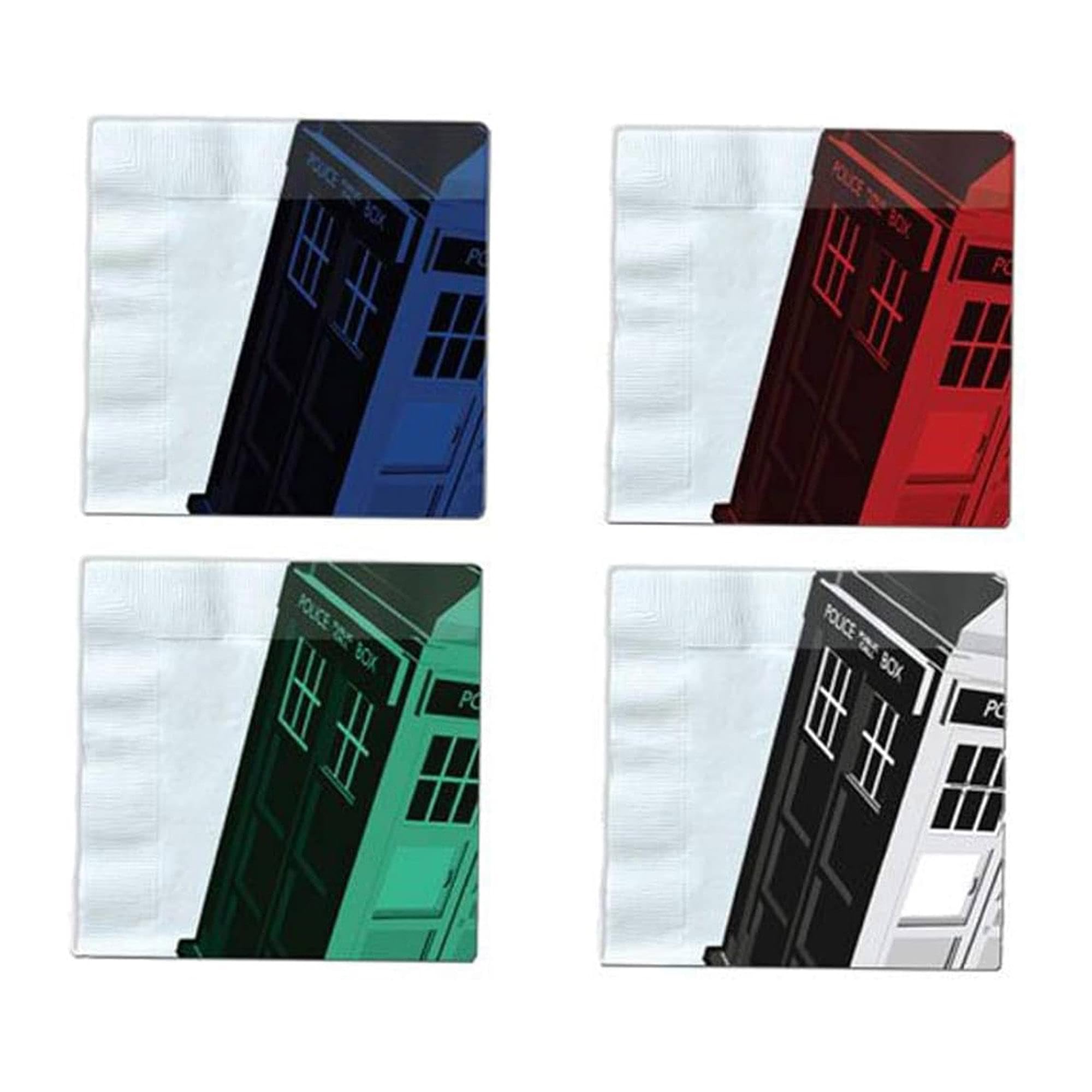 Juego De Servilletas Underground Toys Doctor Who Tardis Iconic Color X20 - Venta Internacional.