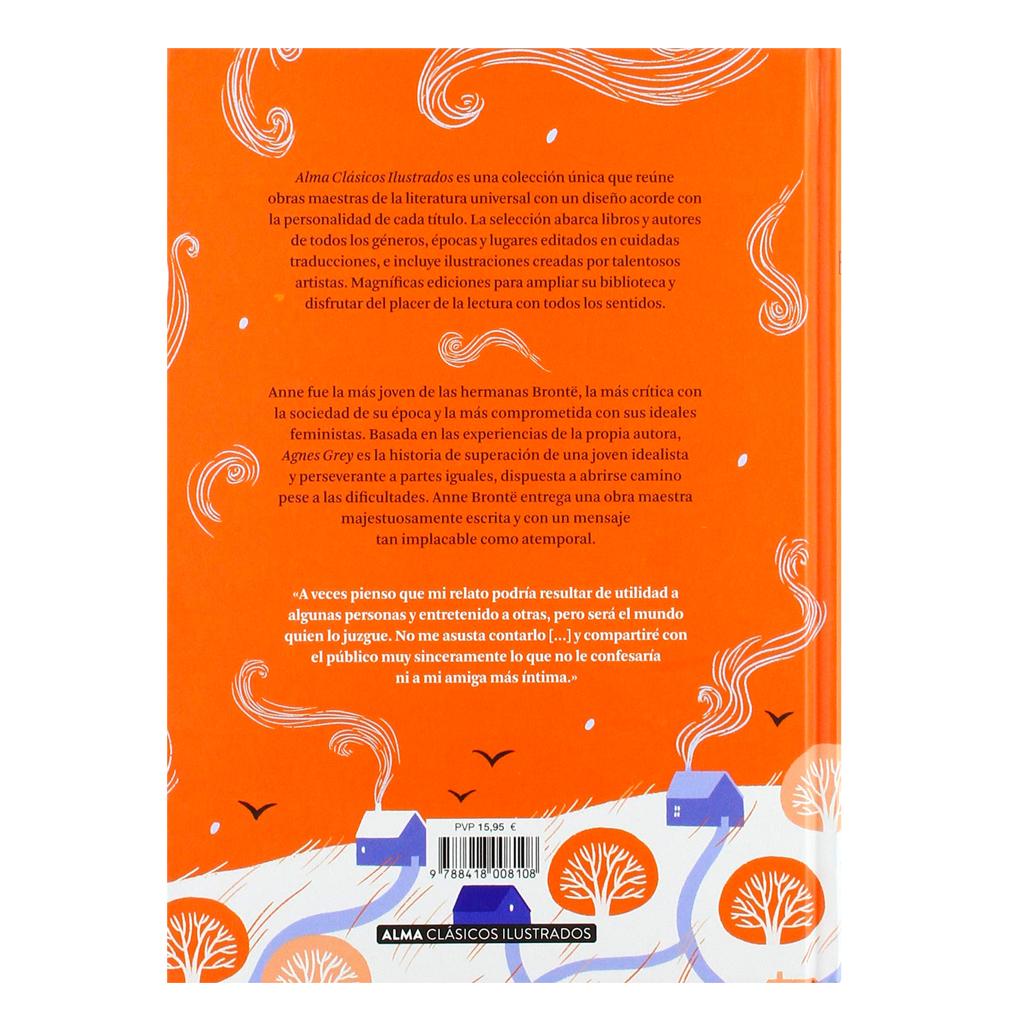 Foto 3 pulgar | Libro Agnes Grey Alma Pasta Dura color Anaranjado