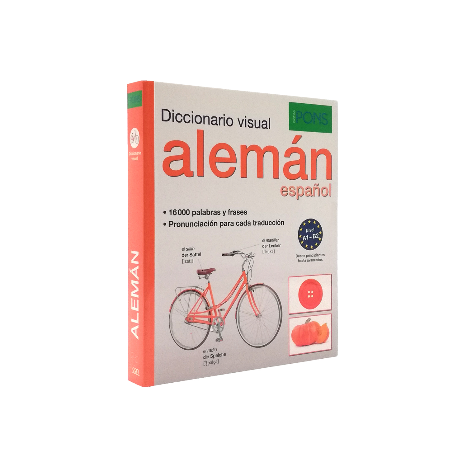 Foto 1 | Diccionario Visual Alemán-Español Pons Rústica color Anaranjado