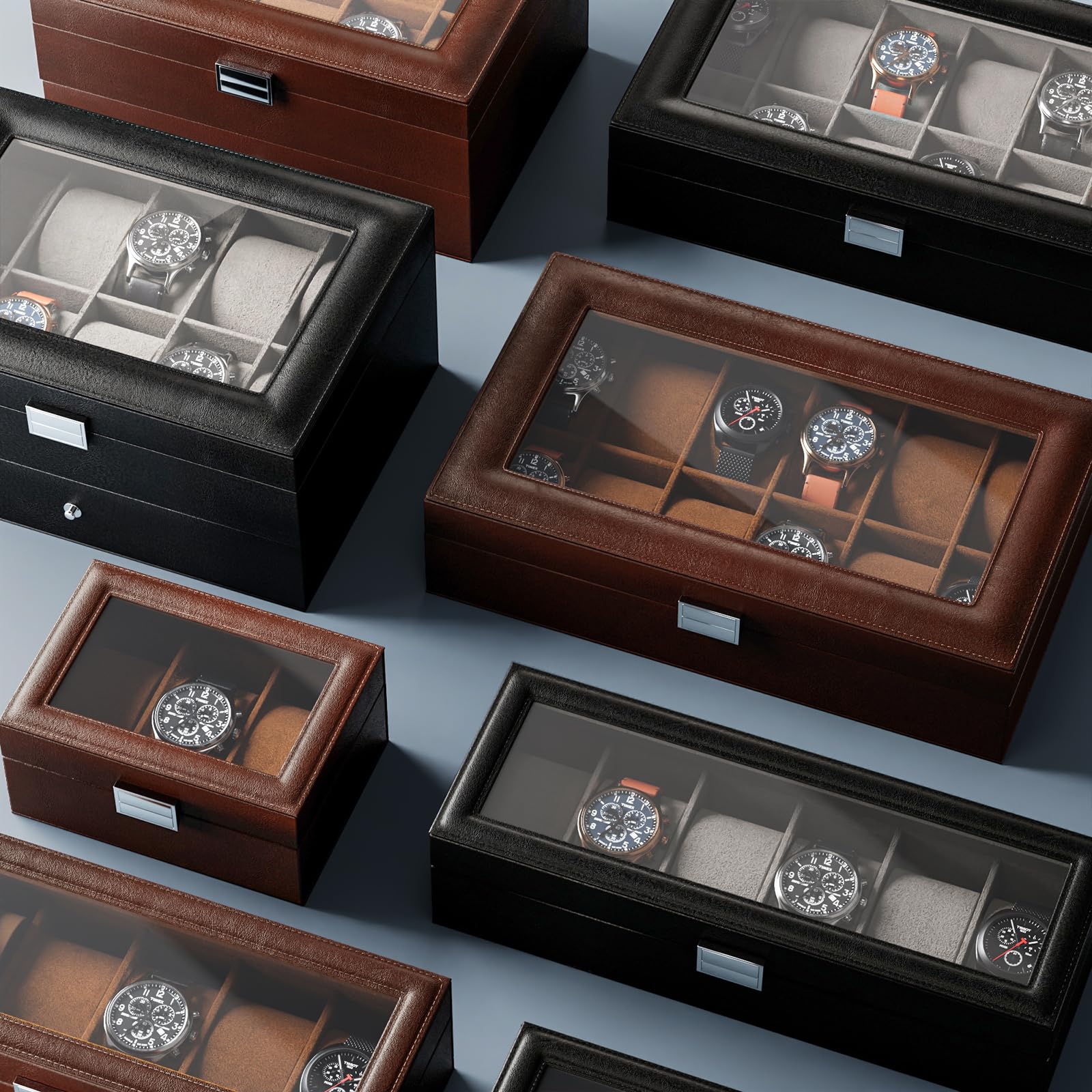 Foto 8 pulgar | Estuche Procase Negro para Relojes-Venta Internacional