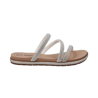 Foto 1 | Sandalias Mujer Nomadas Comodas Suela Baja Calor Plateado