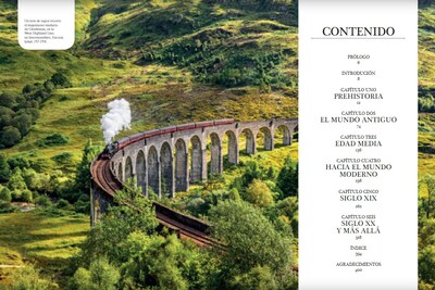 Foto 2 | Una Historia Del Mundo En 500 Viajes En Tren Sarah Baxter Blume Pasta Dura