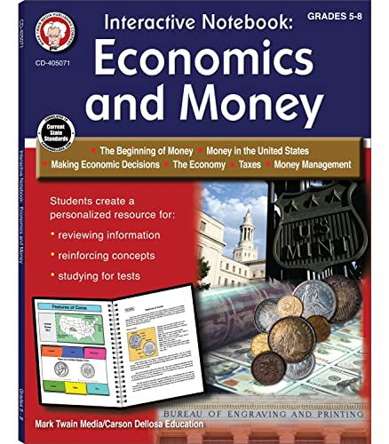 Venta Internacional- Libro de Economía y Dinero Libro de Trabajo de Estudios Sociales para Grados 5-8