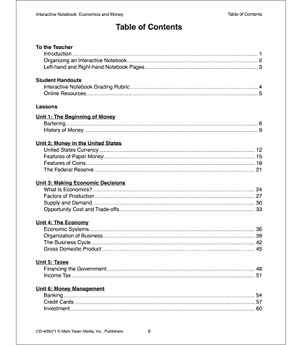 Foto 5 pulgar | Venta Internacional- Libro de Economía y Dinero Libro de Trabajo de Estudios Sociales para Grados 5-8