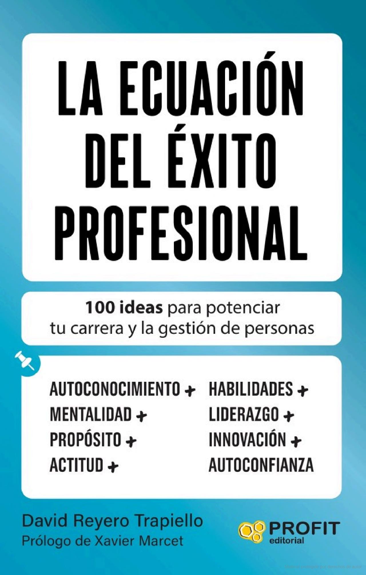 Foto 2 pulgar | La Ecuación Del Éxito Profesional David Reyero Profit Tapa Blanda