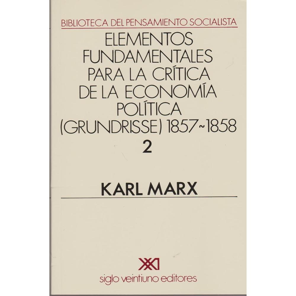 Foto 2 pulgar | Elementos Fundamentales Para La Crítica De La Economía Política (2)