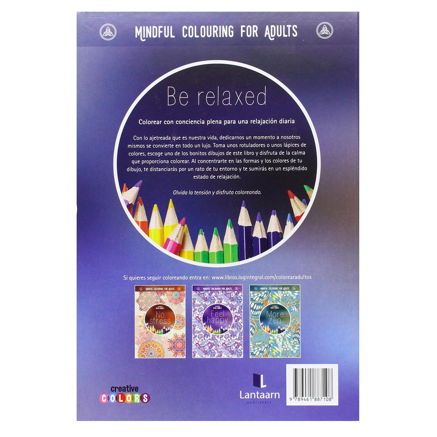 Foto 3 pulgar | Libro Be Relaxed Laantarn Pasta Dura color Azul