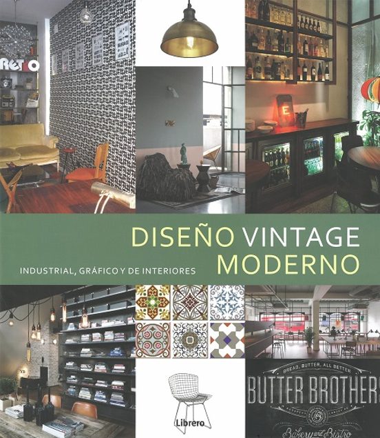 Foto 2 pulgar | Libro - Diseño Vintage Moderno Magrinya Serra Librero Pasta Dura
