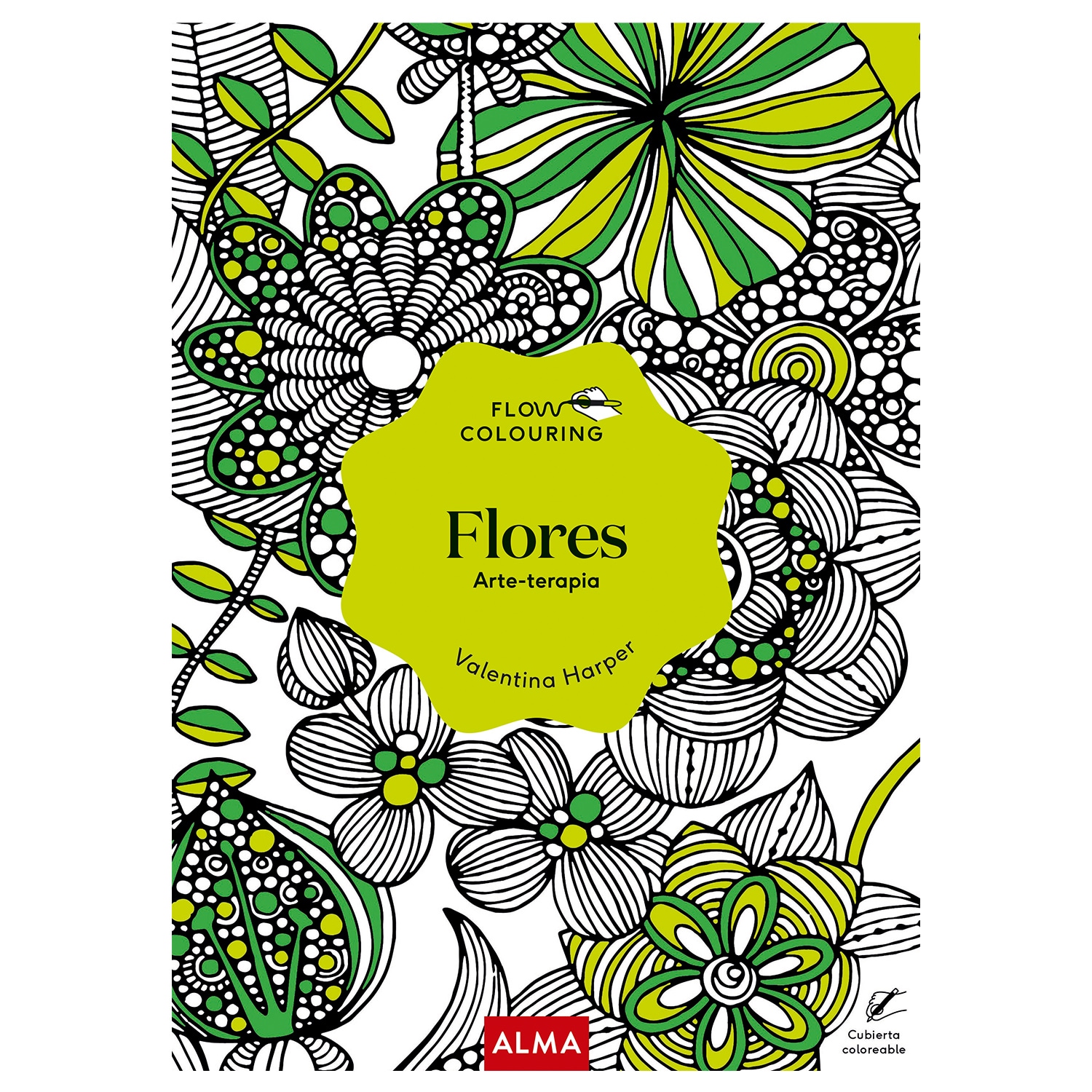 Libro Flores Alma color Verde $468