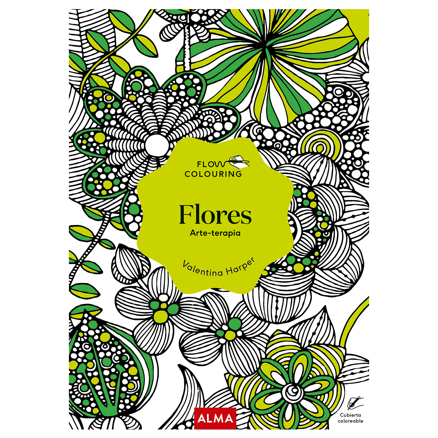 Libro Flores Alma color Verde