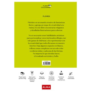 Foto 2 | Libro Flores Alma color Verde