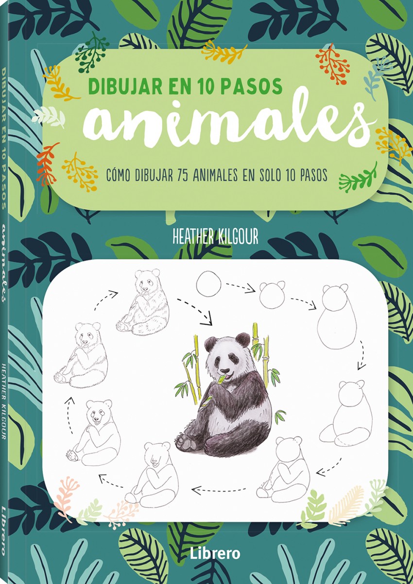 Foto 2 pulgar | Dibujar Animales En 10 Pasos Heather Kilgour Librero Tapa Blanda