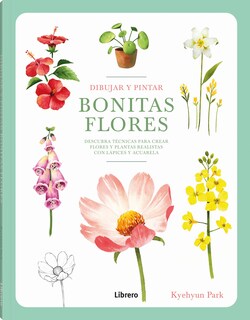 Foto 1 | Dibujar Y Pintar Bonitas Flores Park Kyehyun Librero Tapa Blanda