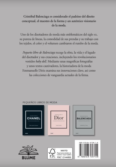Foto 4 | Libro Pequeño Libro De Balenciaga Emmanuelle Dirix Blume Pasta Dura
