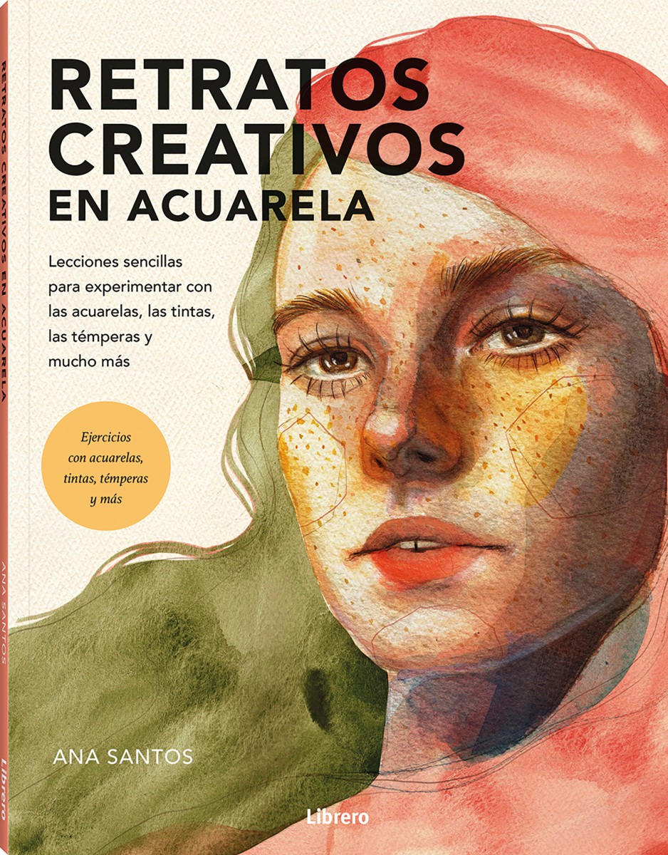Foto 2 pulgar | Libro Retratos Creativos De Acuarela Ana Santos Librero Tapa Blanda