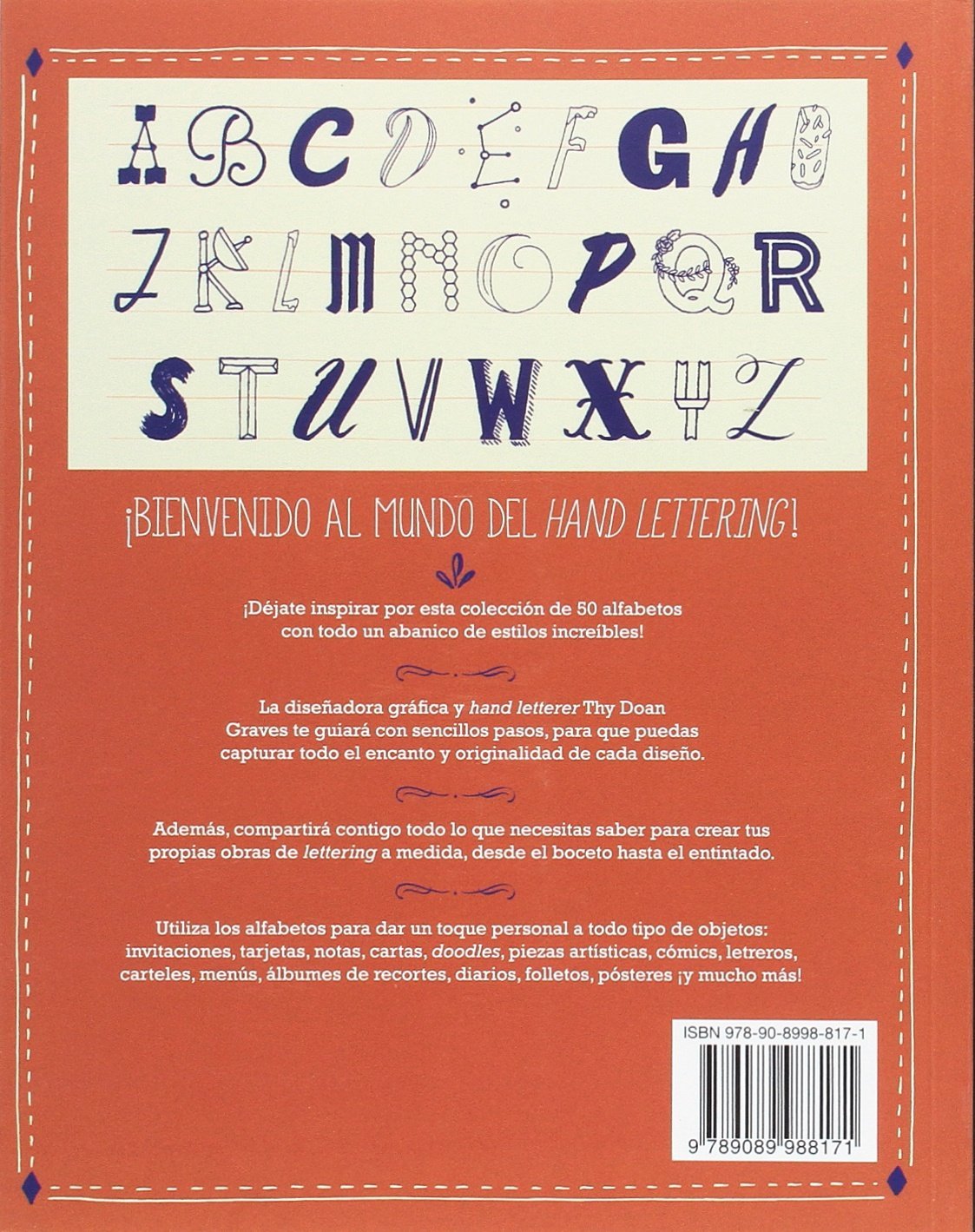 Foto 3 pulgar | Hand Lettering, Dibujar A Mano Letras Y Alfabetos Doan Graves Librero Tapa Blanda