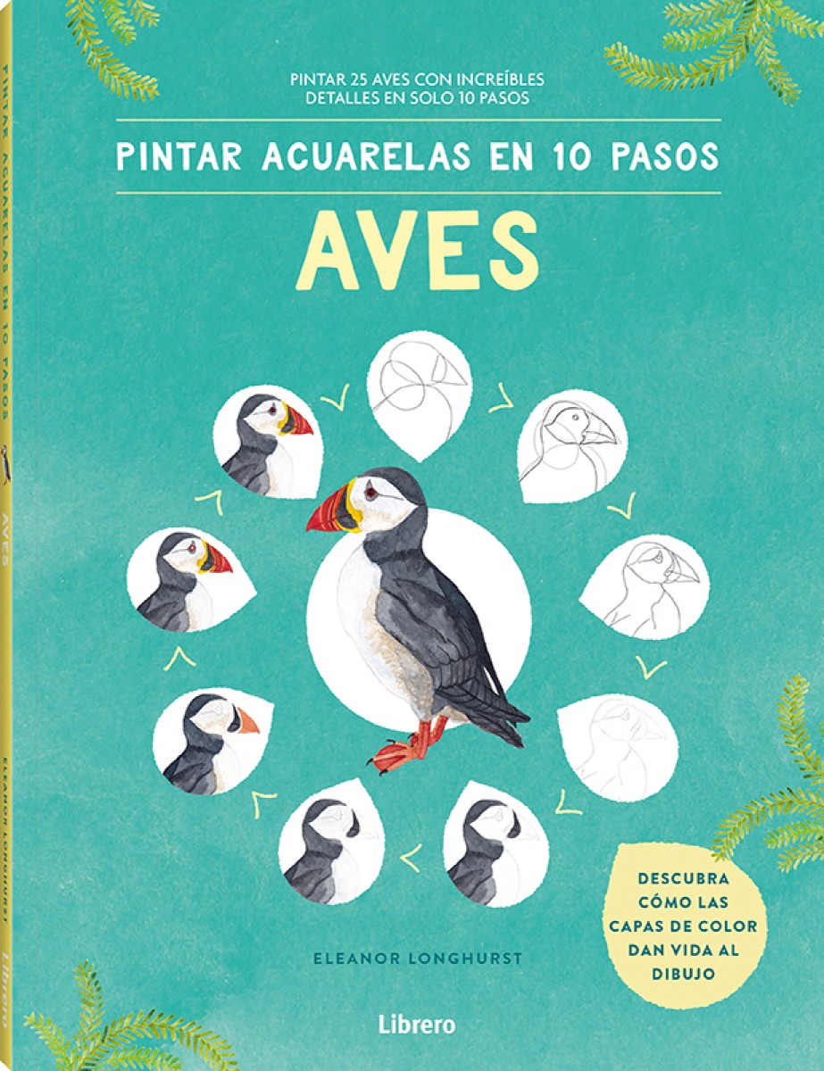 Foto 1 | Pintar Acuarelas En 10 Pasos Aves De Todo El Mundo Eleanor Longhurst Librero Tapa Blanda