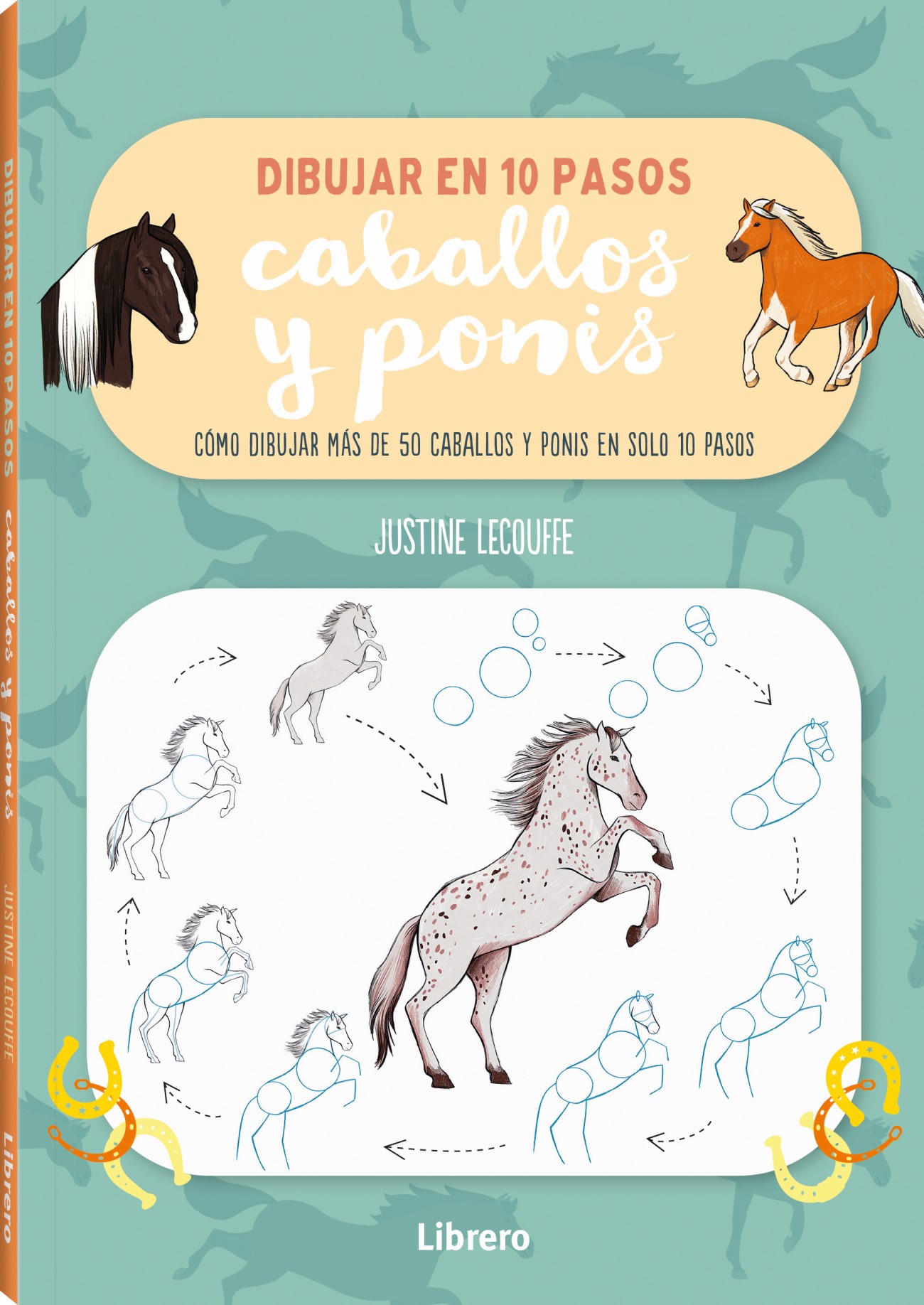 Foto 1 | Dibujar Caballos Y Ponis En 10 Pasos Justine Lecouffe Librero Tapa Blanda