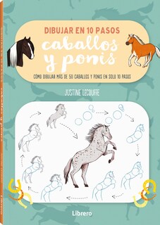 Foto 1 | Dibujar Caballos Y Ponis En 10 Pasos Justine Lecouffe Librero Tapa Blanda