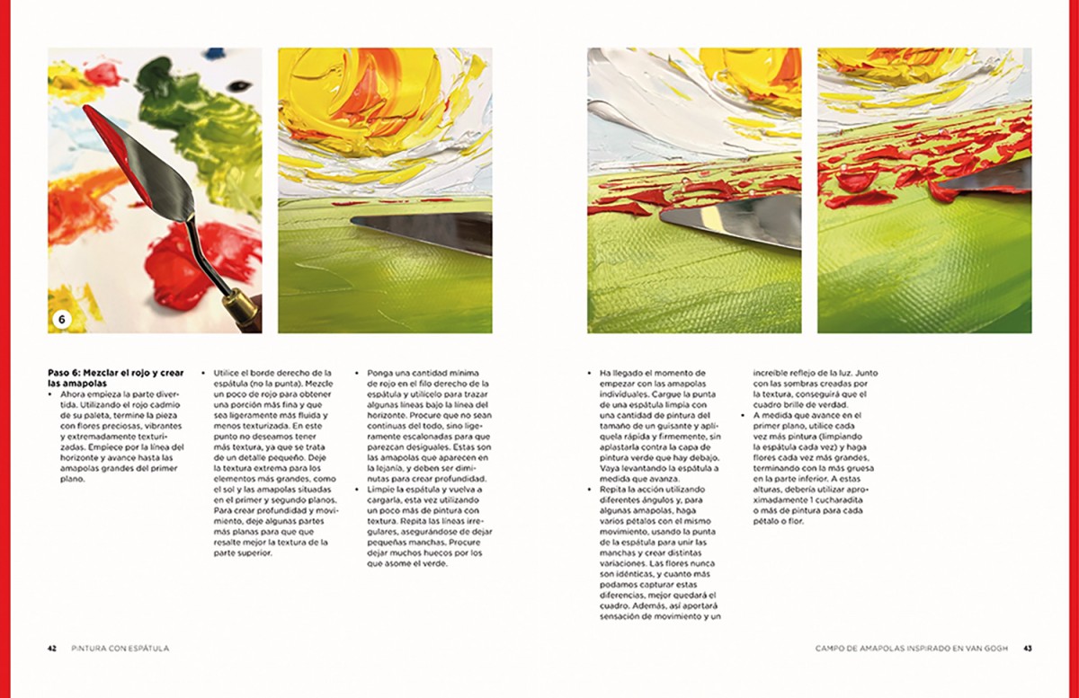 Foto 5 | Pintura Con Espatula Lisa Elley Librero Tapa Blanda