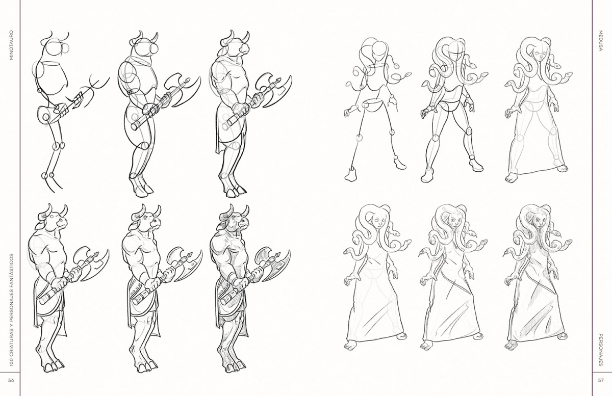 Foto 4 pulgar | 100 Criaturas Y Personajes Fantasticos Brynn Metheneys Librero Tapa Blanda