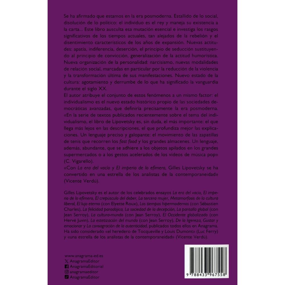 Foto 3 pulgar | La Era Del Vacío (nueva Edición)