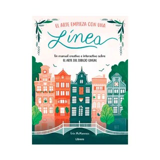 Foto 1 | El Arte Empieza Con Una Linea Erin Mcmanness Librero Tapa Blanda