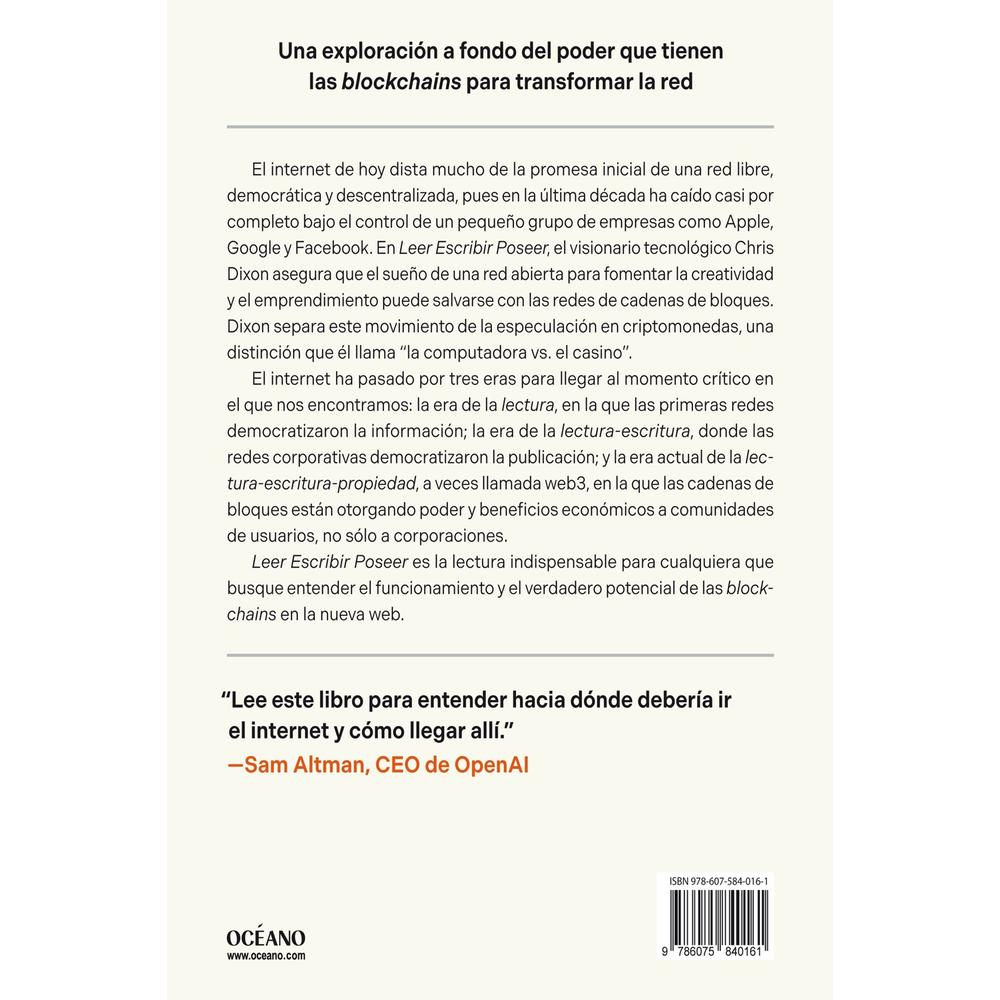Foto 2 | Leer Escribir Poseer. La Nueva Era De Internet