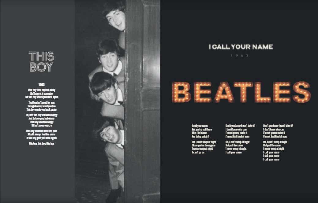Foto 5 pulgar | Los Beatles. Letras Ilustradas De 178 Canciones Blume Pasta Dura