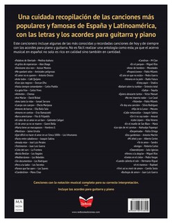 Foto 3 | Canciones Inmortales - Letras y Acordes para Aficionados a la Guitarra y al Piano Ma Non Troppo Tapa Blanda