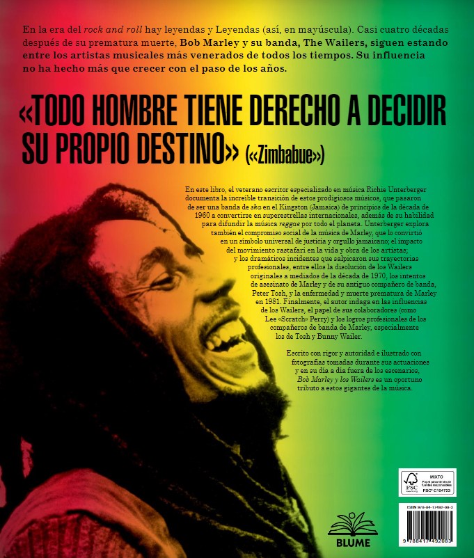 Foto 5 pulgar | Bob Marley Y Los Wailers Richie Unterberger Blume Pasta Dura