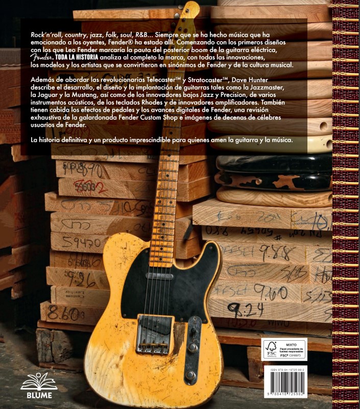 Foto 5 pulgar | Fender.toda La Historia Dave Hunter Blume Pasta Dura