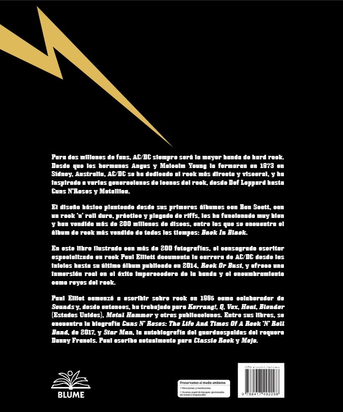 Foto 5 pulgar | Ac/cd For Those About To Rock Paul Elliott Blume Pasta Dura