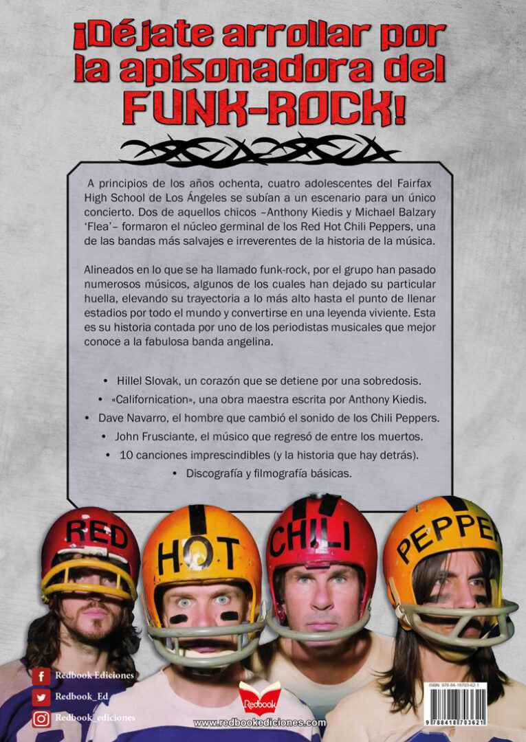 Foto 6 pulgar | Red Hot Chili Peppers Borja Figuerola Redbook Tapa Blanda