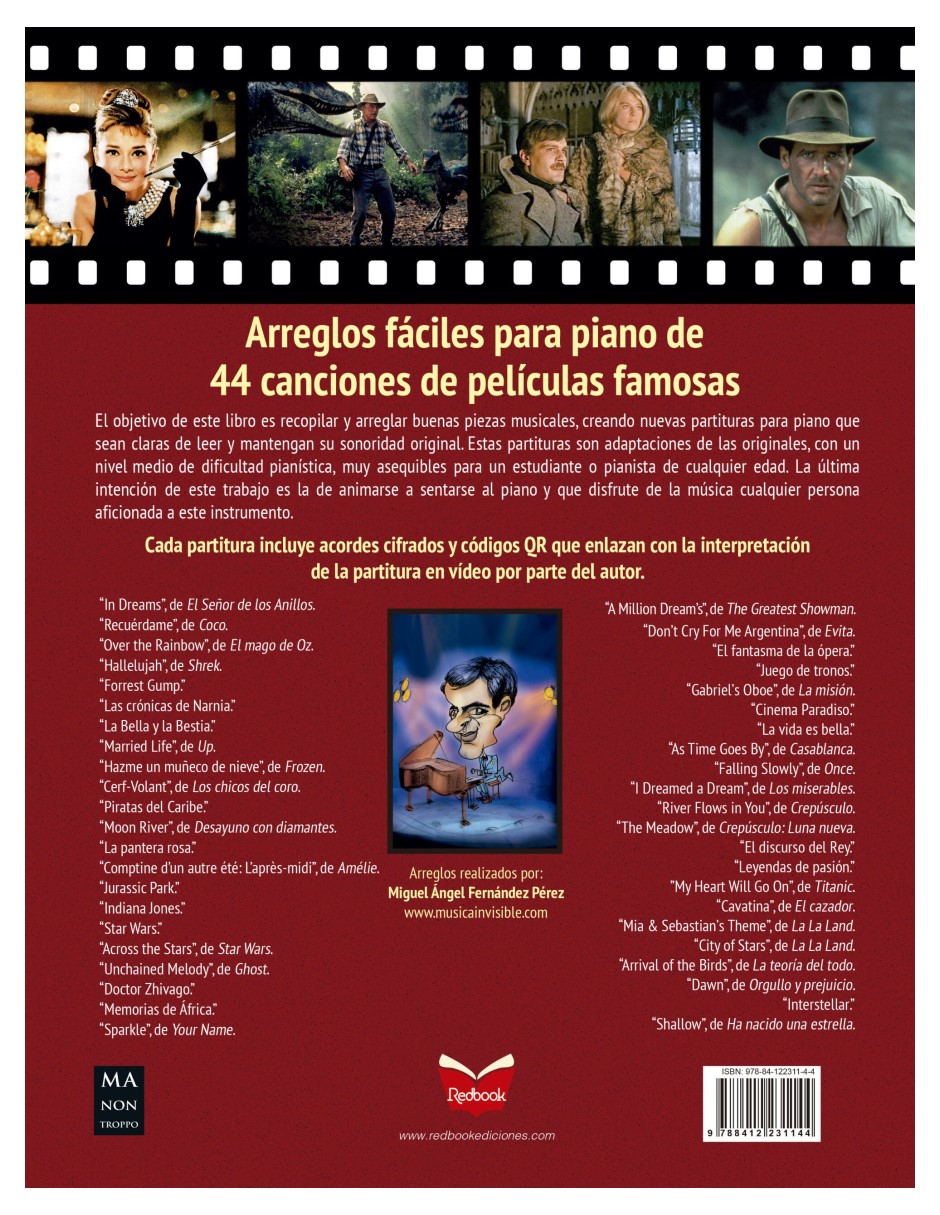 Foto 4 pulgar | Musica De Cine (partituras) Miguel Angel Fernandez Perez Redbook Tapa Blanda