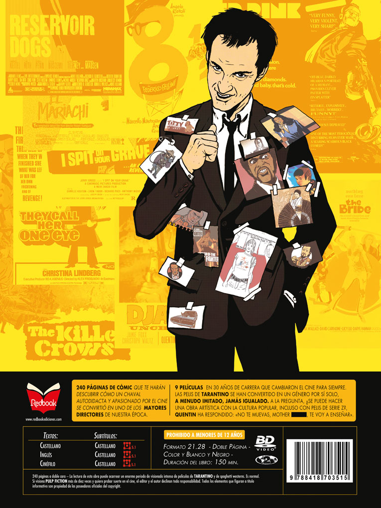 Foto 5 pulgar | Libro Quentin Por Tarantino Amazing Redbook Pasta Dura
